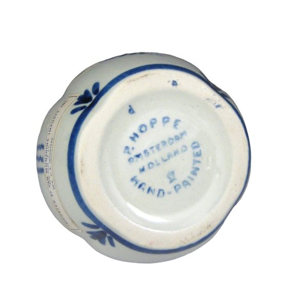 P Hoppe Windmill Decantor Creme de Menthe Hand-painted Holland EMPTY NO LID - Picture 5 of 6